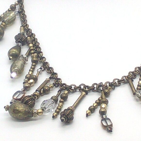 Chico's Antiqued Bronze Tone Statement Necklace - Picture 8 of 10